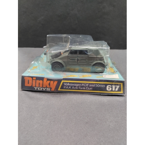 453 - Dinky Toys Volkswagen KDF and 50mm P.A.K Anyi-Tank Gun No. 617 In original packaging.