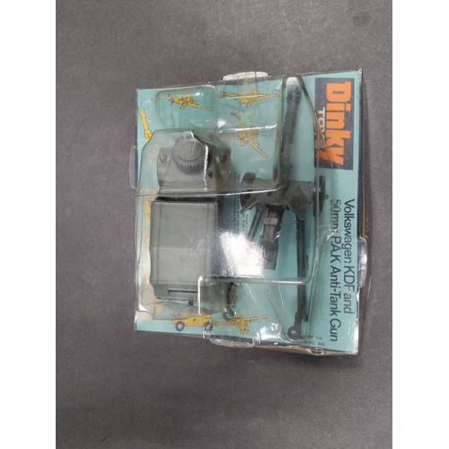 453 - Dinky Toys Volkswagen KDF and 50mm P.A.K Anyi-Tank Gun No. 617 In original packaging.