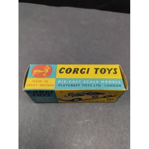 466 - Vintage diecast corgi toys Lotus Elan S2 No. 318 in box