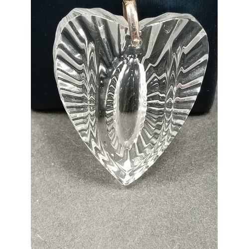 710 - Waterford Crystal pendant on chain 50 cm in original box