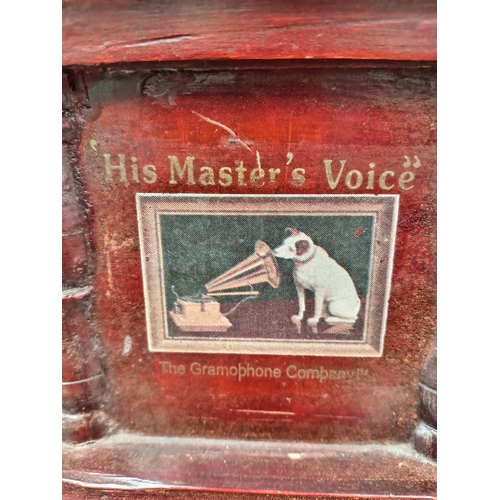 474 - His Masters Voice old gramophone without winder handle