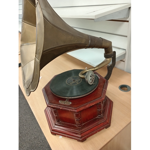 474 - His Masters Voice old gramophone without winder handle