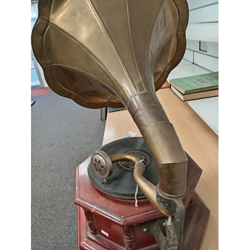 474 - His Masters Voice old gramophone without winder handle