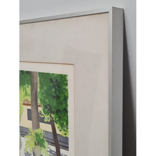 497 - Framed limited edition print 'Cool Veranda' by International Artist Llana Richardson 1982. Number 12... 