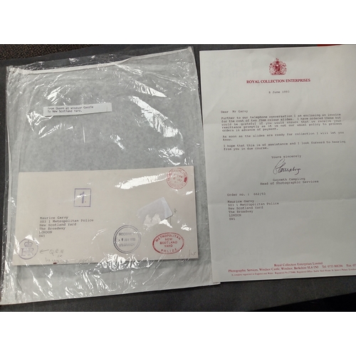 500 - Royal letter from Windsor Castle, Queen Elizabeth II head of photographic services to Scotland Yard ... 