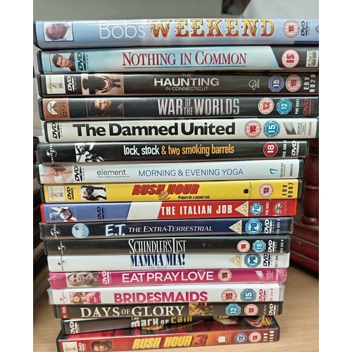 501 - Job lot of vintage dvd films, cd's and cassettes to include Days of glory, rush hour 2,mamma Mia, To... 