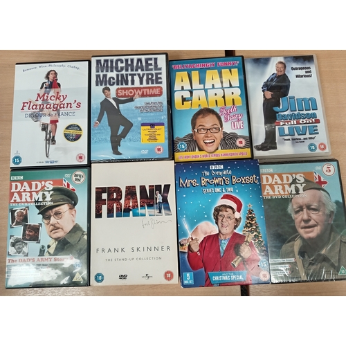 503 - Job lot of vintage comedy dvd's to include dad's army, Mrs Brown, Michael Mcintyre, Alan Carr etc