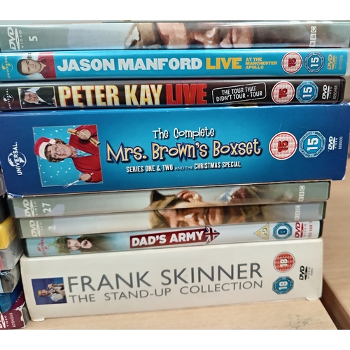 503 - Job lot of vintage comedy dvd's to include dad's army, Mrs Brown, Michael Mcintyre, Alan Carr etc