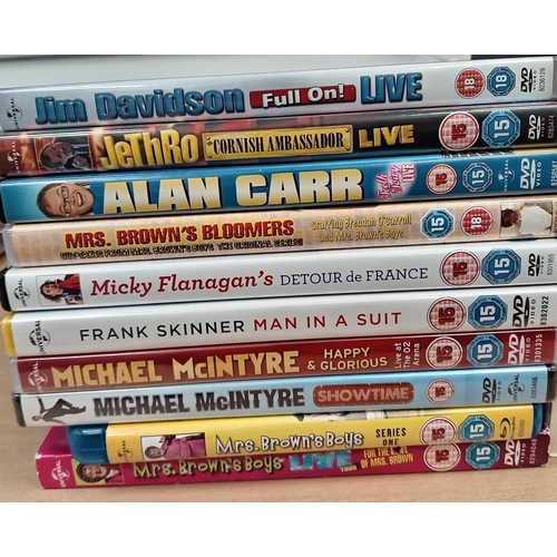 503 - Job lot of vintage comedy dvd's to include dad's army, Mrs Brown, Michael Mcintyre, Alan Carr etc