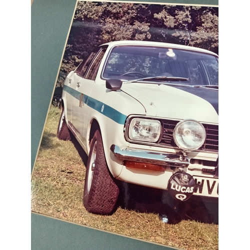 505 - Large original 1970's photo of a Hillman avenger H 40cm x W 50cm