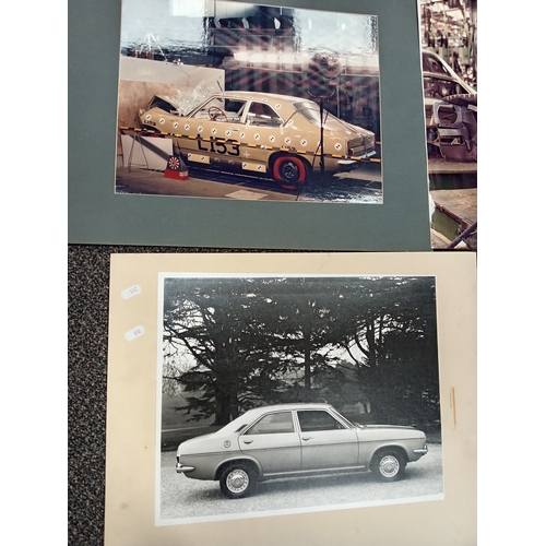 506 - Job lot of vintage original photos of chrysler cars H 40cm x W 50cm