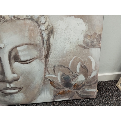 509 - Large Buddha canvas print H 60cm x W 120cm