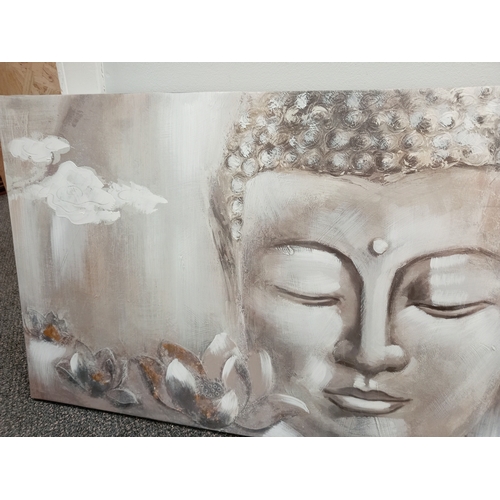 509 - Large Buddha canvas print H 60cm x W 120cm