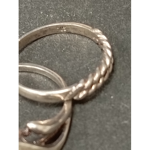 724 - Two 925 silver rings