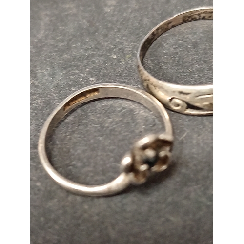 727 - Two 925 silver rings