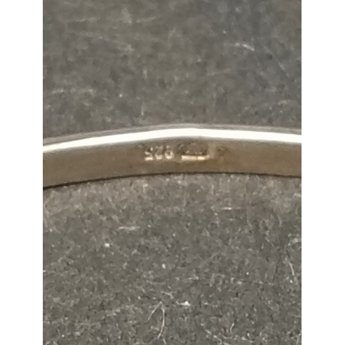 728 - 925 silver rennie macintosh style bangle 6cm diameter