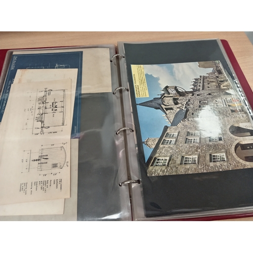 525 - Folder of vintage model train building instructions