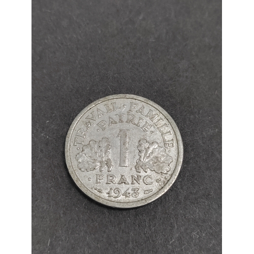 639 - 1943 France 1 Franc coin