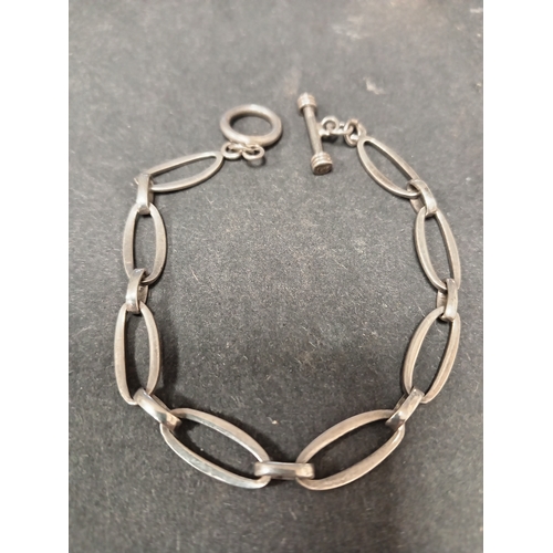 742 - 925 silver link bracelet 18cm