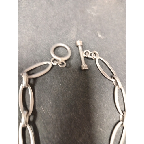 742 - 925 silver link bracelet 18cm