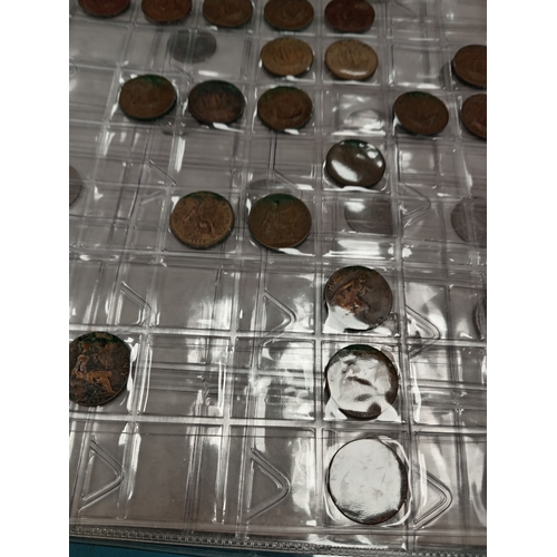 628 - Collectors catologue of six pences, half pennies, and one shilling and other assorted coins