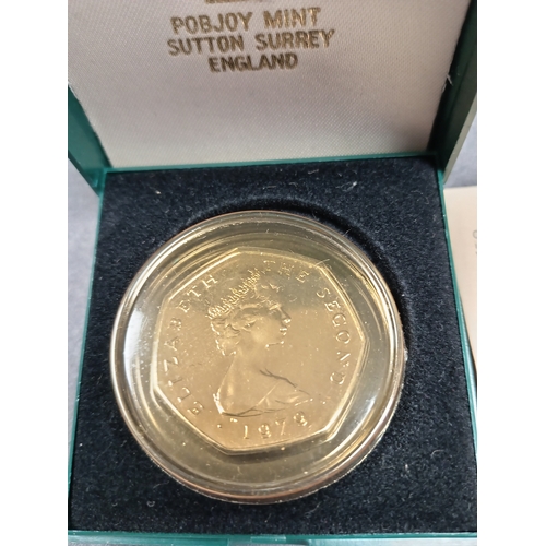 633 - Popjoy mint Surrey limited edition Isle of man Day of Tynwald July 5th 1979 Fifty pence coin in orig... 