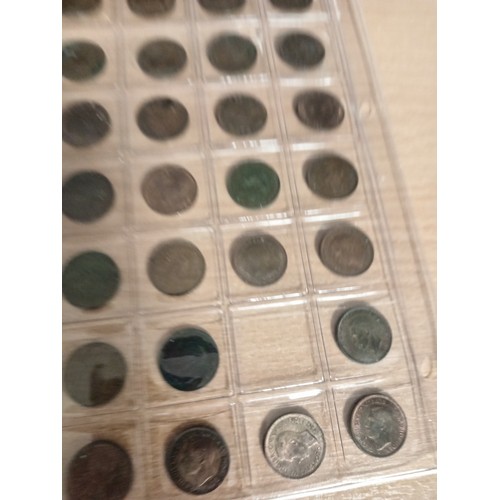 630 - Coin sleeve of forty three farthings