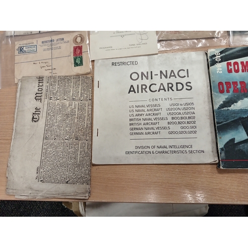 585 - Job lot of vintage 1940's Military Ephemera includes staff duty books, Military engineering Booklets... 