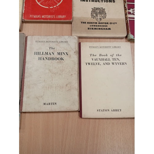 611 - Job lot of Auto operation and repair Manuel's and handbooks, including Austin A30 seven maintenance ... 