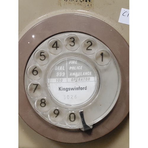 421 - Vintage wall hanging telephone phone