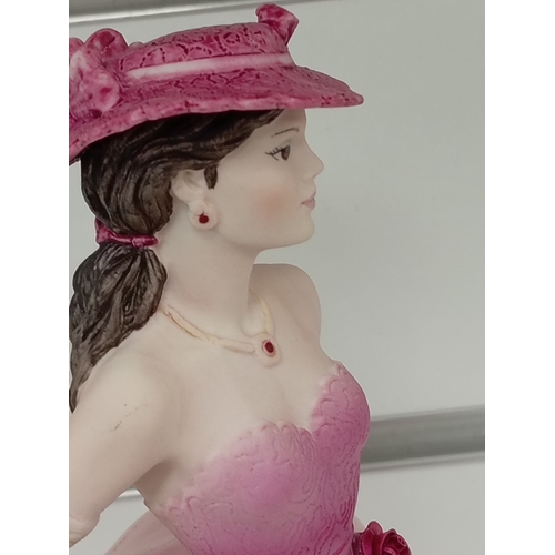 423 - Three Coalport lady figurines includes boxed collectors edition Porcelain Age of elegance 'evening p... 