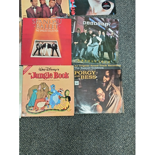 428 - Job lot of vintage albums to include Madness, Eurythmics, Tom Jones, Elkie Brooks, Walt Disney Jungl... 