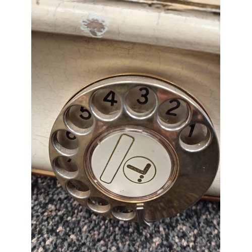 434 - Ornate French Victorian style telephone with brass legs and finishing