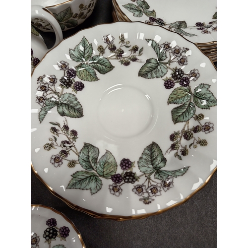 441 - Royal Worcester fine bone China Lavinia tea set includes seven cups with saucers and side plates a t... 