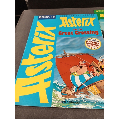 504 - Asterix large book and three small books