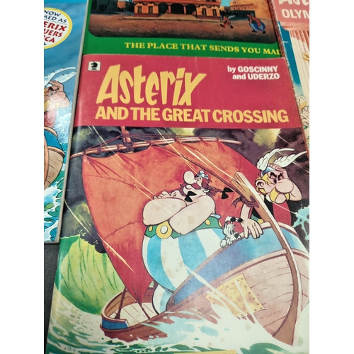 504 - Asterix large book and three small books