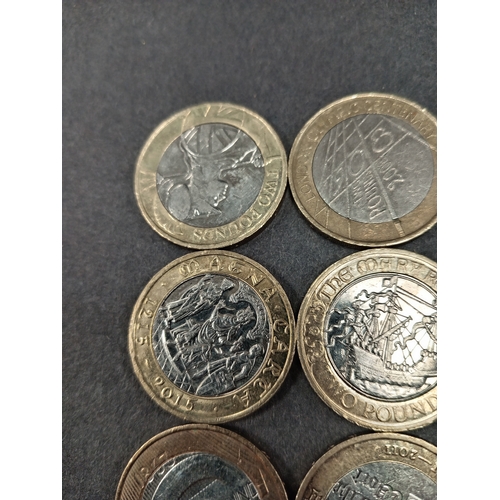 655 - Nine collectable £2 coins £18 total includes London and Rio Olympics, Magna Carta, London Undergroun... 