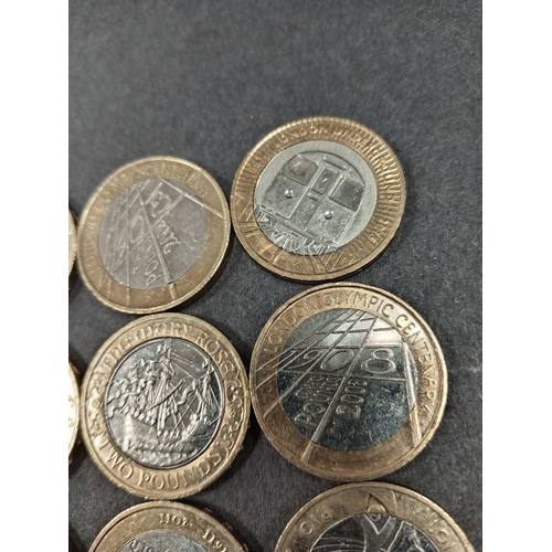 655 - Nine collectable £2 coins £18 total includes London and Rio Olympics, Magna Carta, London Undergroun... 