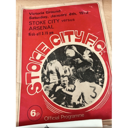 519 - Stoke City football 1970's - 1980's programmes