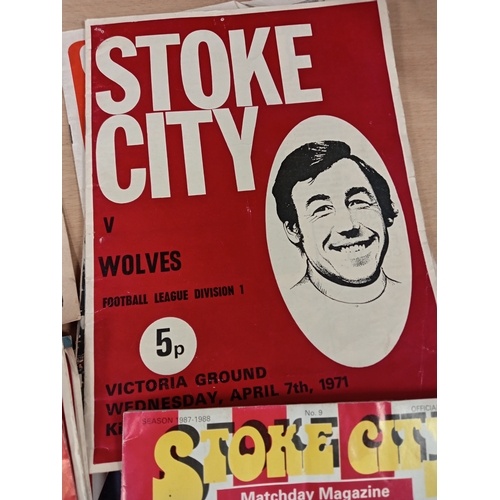 519 - Stoke City football 1970's - 1980's programmes