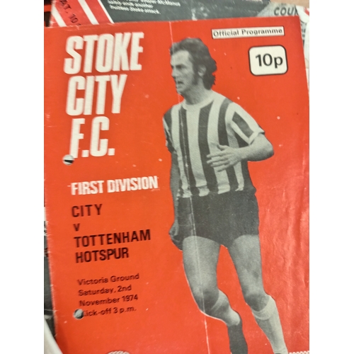 519 - Stoke City football 1970's - 1980's programmes