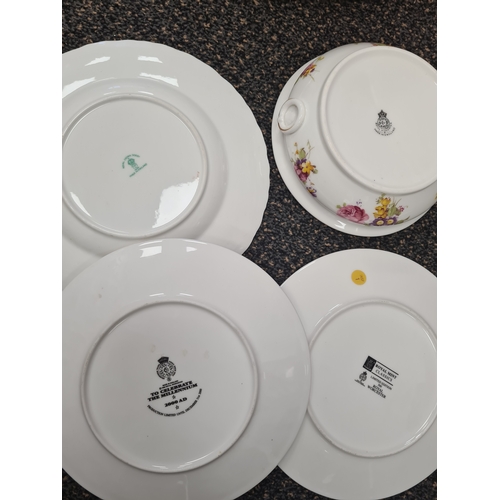 521 - Job Lot of ceramics to include decorative plates and crockery. Royal Worcester; Royal Doulton; Crown... 