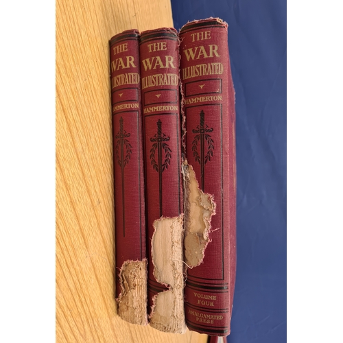 553 - 'The War Illustrated'  WW2 magazines in 3 bound volumes produced during 1939/41. Volume 1= 1939; vol... 