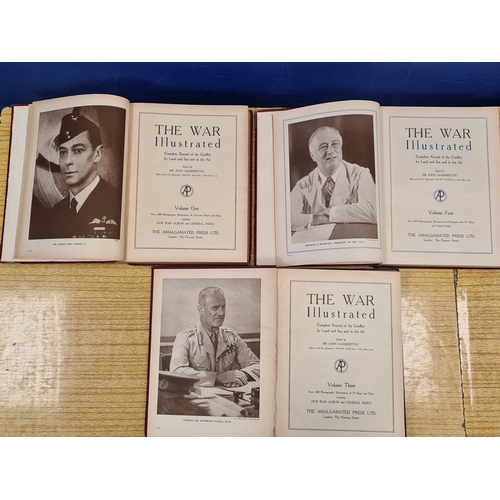 553 - 'The War Illustrated'  WW2 magazines in 3 bound volumes produced during 1939/41. Volume 1= 1939; vol... 