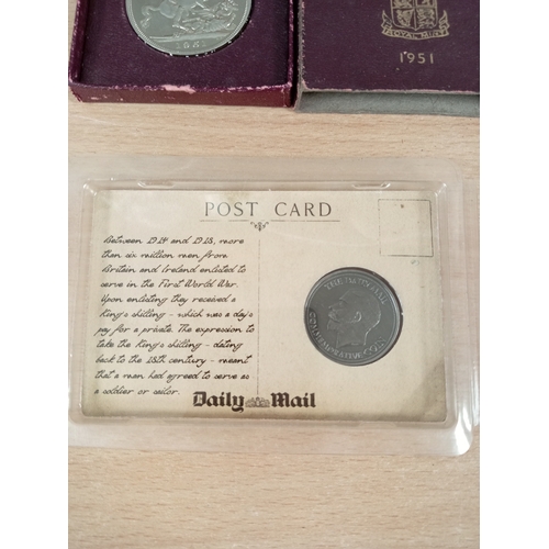 657 - First World War commemorative King's shilling 1914-1918,I.P.A Speyer International police associatio... 