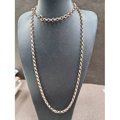 665 - 925 silver link chain L 54cm