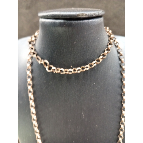 665 - 925 silver link chain L 54cm