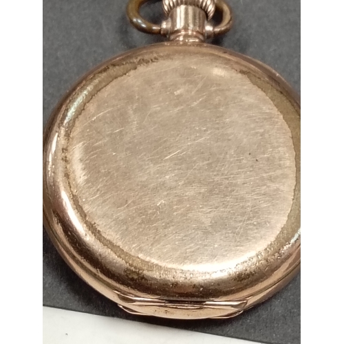 679 - Traveller movement. Waltham pocket watch with Dennison 10 year rolled gold case. Hunter Case Savonet... 