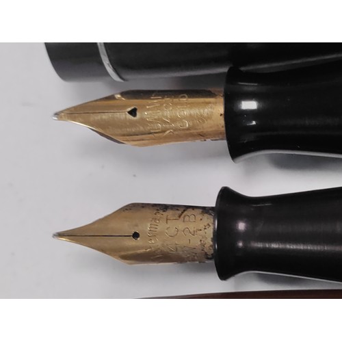 582 - Two 14ct gold nibbed fountain pens. One summit and one watermans.