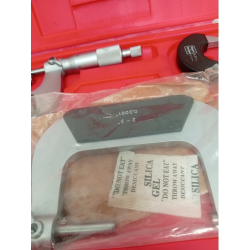 415 - Mhc micrometer set in red case